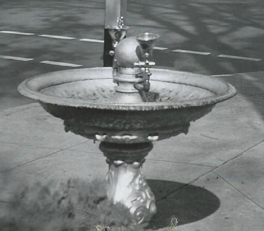 Iron Mike water fountain